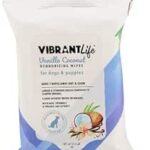 Vibrant Life vanilla coconut pet wipes 20 count package
