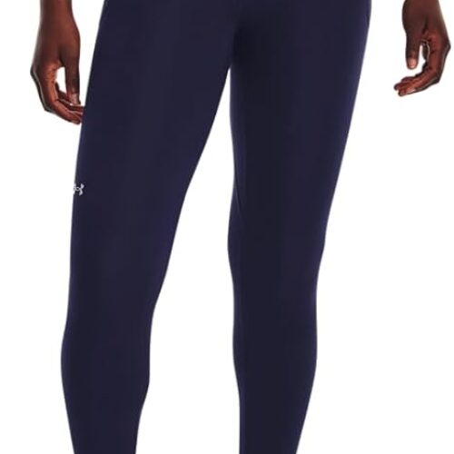 Under Armour Women’s Movement Ankle Leggings, (410) Midnight Navy / / Metallic Silver, X-Large