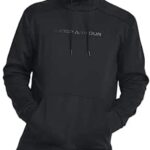 Under Armour mens Armour Fleece Graphic Hoodie, (001) Black / / Black, Large