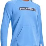 Under Armour Women's Softball Hoodie 22, (475) Carolina Blue/Aurora Purple/White, Large
