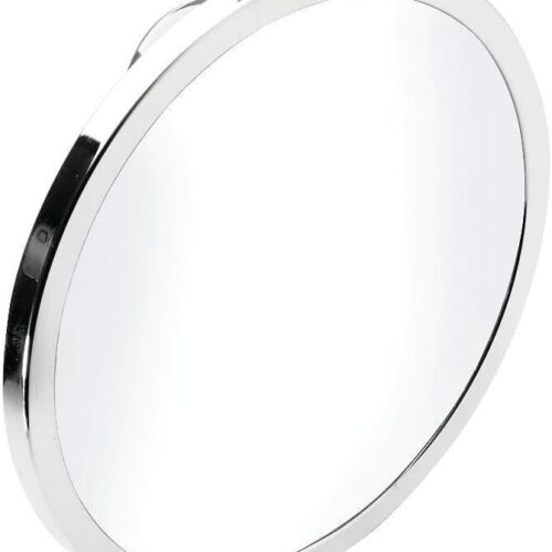 Croydex QM381041YW Stick N Lock Plus 6-1/4-Inch x 6-1/4-Inch Anti-Fog Wall Mirror, Chrome
