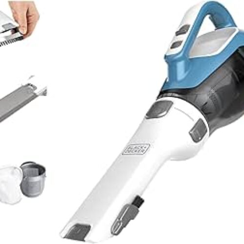 BLACK+DECKER dustbuster AdvancedClean Cordless Handheld Vacuum, Compact Home and Car Vacuum with Crevice Tool (CHV1410L)