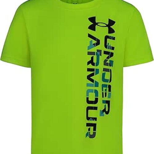 Under Armour UA Side Wordmark SS, HI-VIS Wordmark, 4