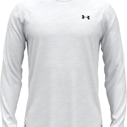 Under Armour – Mens Tech Vent Long Sleeve T Shirt, Color Distant Gray/Black (023), Size: Medium