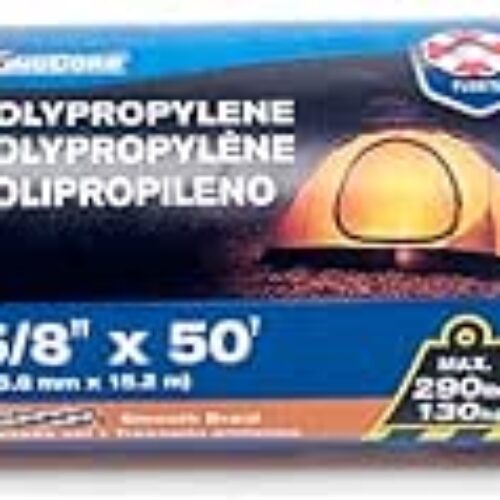 KingCord 344381BG 5/8″ x 50′ Polypropylene Solid Braid Derby Rope