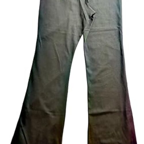 90 Degree By Reflex Womens Interlock Chelsea Elastic Free Flared V-Back Flare Leg Pant – Black – XS