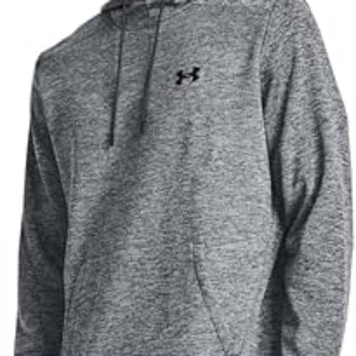 Under Armour Men’s ArmourFleece Twist Hoodie, (012) Pitch Gray / / Black, Small