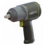 Master Mechanic 4.6 CFM 90 PSI 1/2 Inch Pneumatic Powered Impact Wrench with Rubber Hand Grip and Aluminum Housing for Tools and Home Improvement