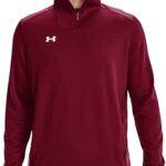 Under Armour Mens Command Quarter Zip - Quick-Dry and Heat-Trapping XXL Cardinal-White