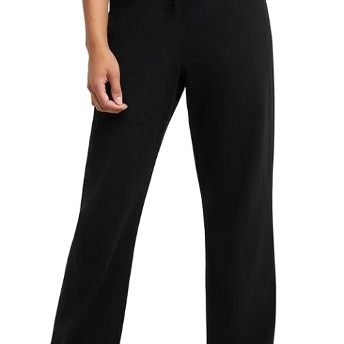 Champion Women’s Lounge Pants, Standard Fit, Lightweight, Available in Regular and Plus, Black, XX-Large