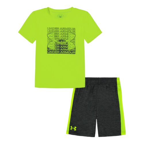 Under Armour UA TRI-LOGO SIDE PANEL SET, HI-VIS YELLOW TRI LOGO, 4