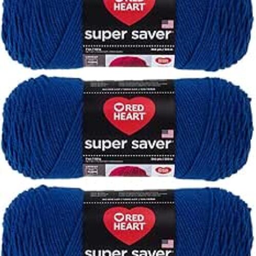 Red Heart Super Saver Yarn (3-Pack) Royal E300-385