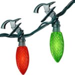 Noma 67 Ft 100 Multi-Color Bulbs Quick-Clip LED String Lights Christmas Decoration Indoor Outdoor Holiday Display, Green Wire