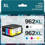 Compatible 962XL ink cartridges replacement for HP OfficeJet Pro printers 4 pack