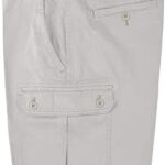 St. John's Bay Men's Power Stretch Cargo Shorts (Classic Stone) (36)