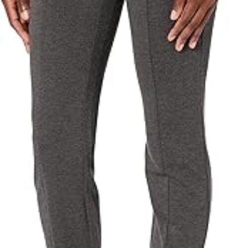 Rafaella Missy Slim Ponte Dress Pants For Women, Pull-On Waistband, 30.5” Inseam, Stretch, Comfort Fit, Flat Front (Sizes 4-16), Charcoal Heather, 12