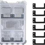 StealthMounts Mounting Cleats for Milwaukee Packout (6 Pack) Black | Mounting Cleats for Milwaukee Packout | Made in The UK