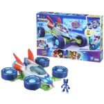 PJ Masks Power Heroes PJ Hero Vehicle, Convertible Hero Flash Vehicle of Power Heroes with 3 Modes, Lights and Sounds