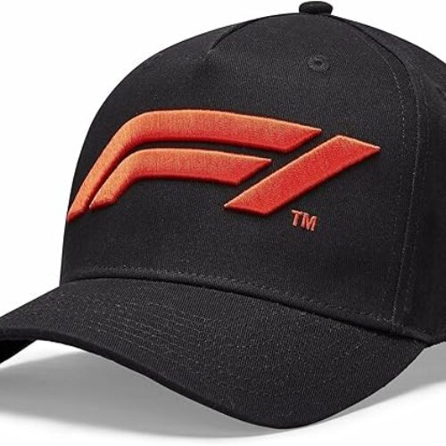 Formula 1 Tech Collection F1 Large Logo Baseball unisex-adult Hat Black/White/Red (Black)